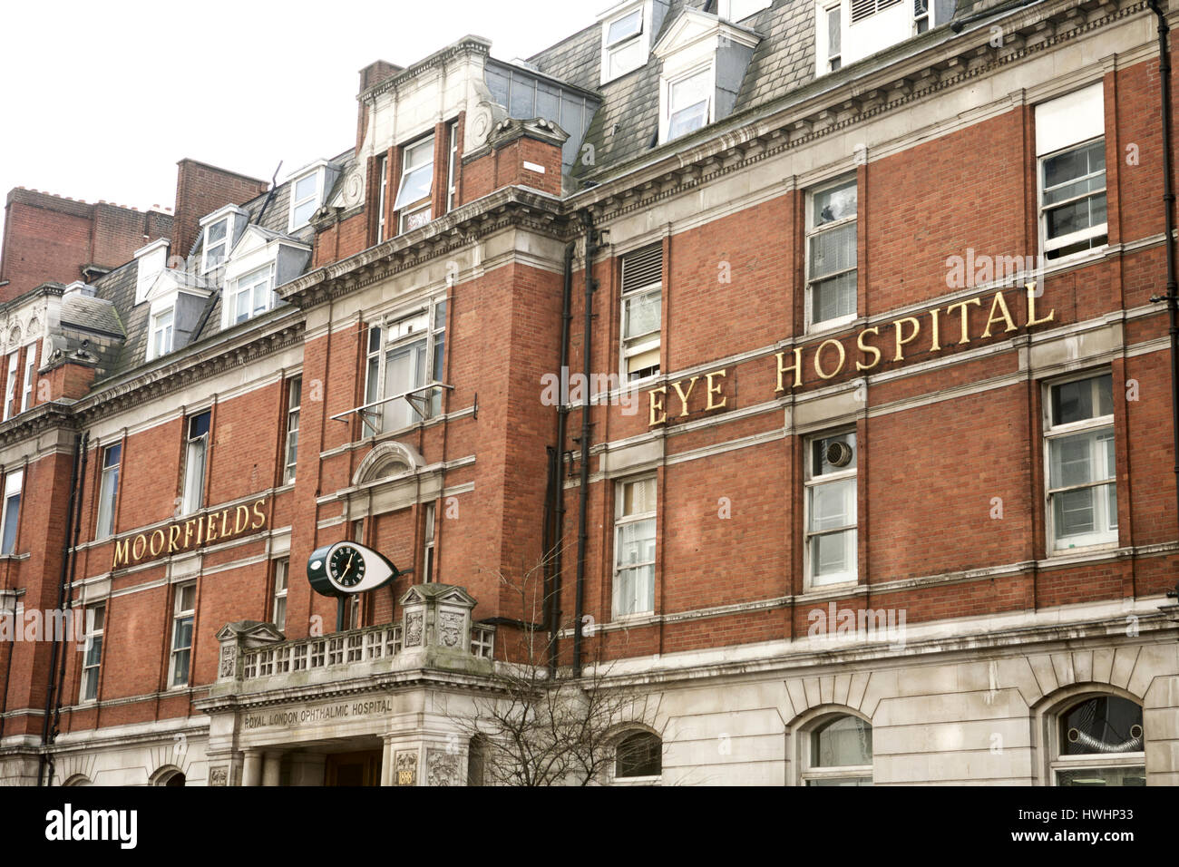 Moorfields eye hospital, London, UK. Royal London Ophthalmic Hospital. Eye hospital. NHS. Stock Photo