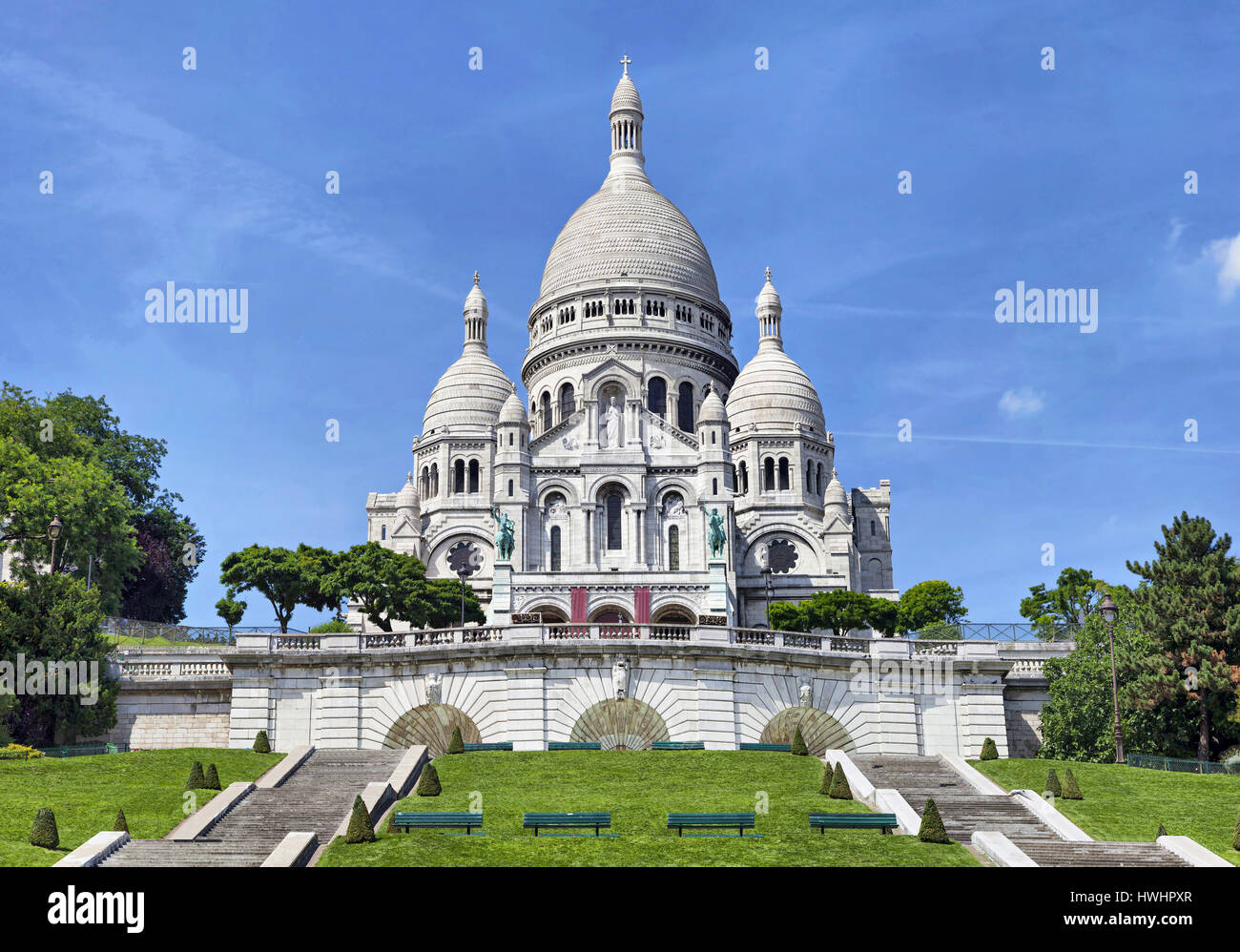 View on basilica of the Sacred Heart, Paris, France Stock Photo Alamy