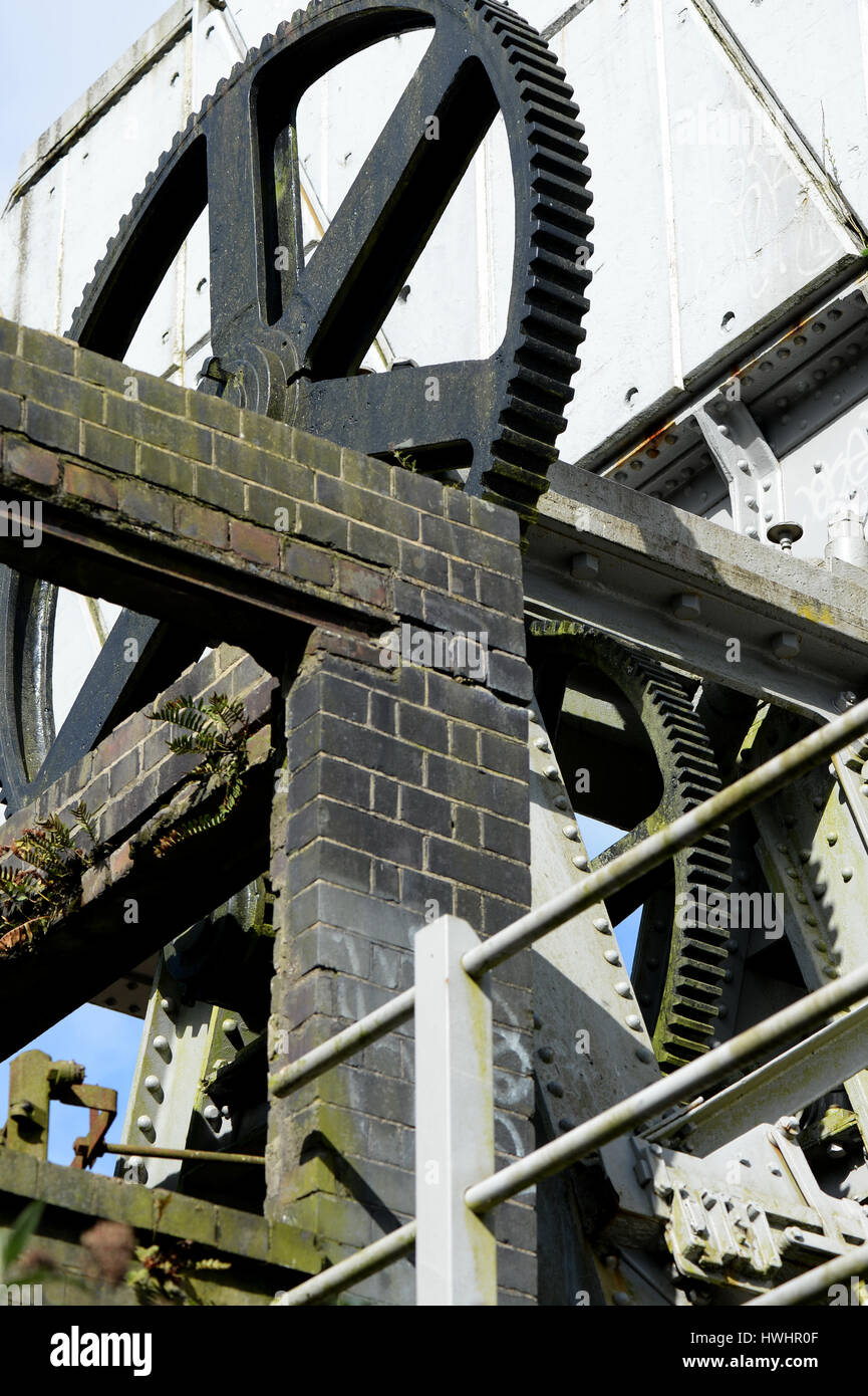 Carmarthen Railway bridge is a rare surviving example of a bascule bridge, an unusual
