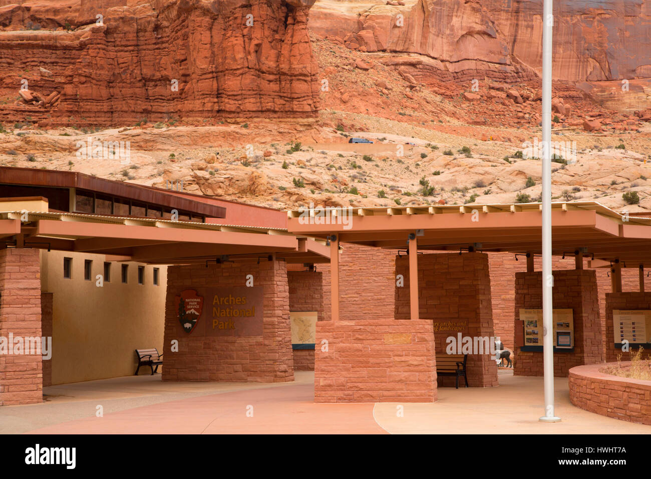 Visitor Center, Arches National Park, Utah Stock Photo - Alamy