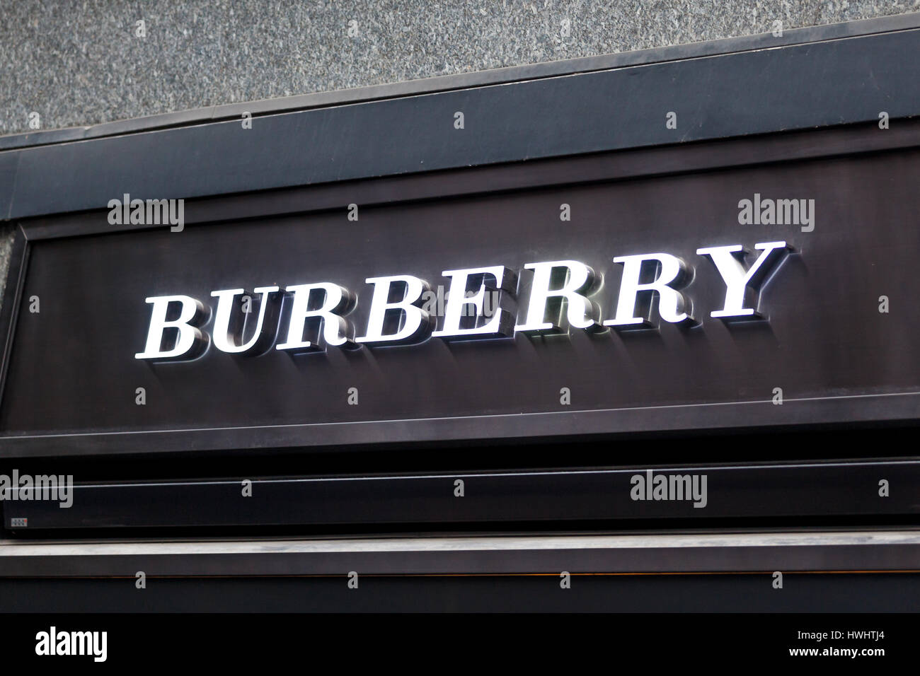 Zurich, Switzerland - 04 November, 2016: : Burberry store in Zurich.  Burberry is a British luxury fashion house founded in 1856 by 21 years old  Thomas Stock Photo - Alamy