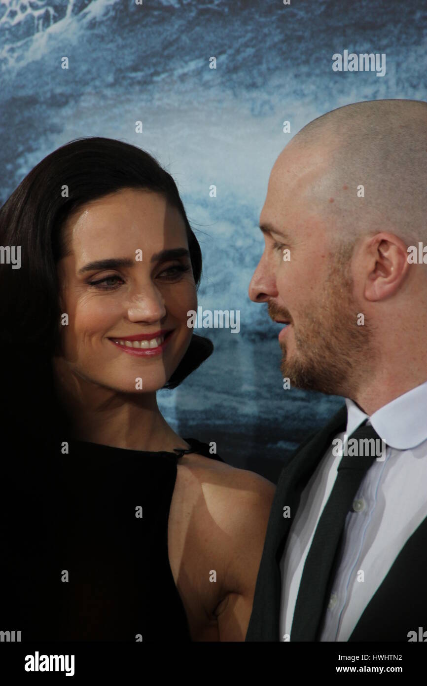 Berlin, Germany, March 13th, 2014: Jennifer Connelly, Emma Watson, Darren Aronofsky and Ray Winstone present Noah film for premiere. Stock Photo