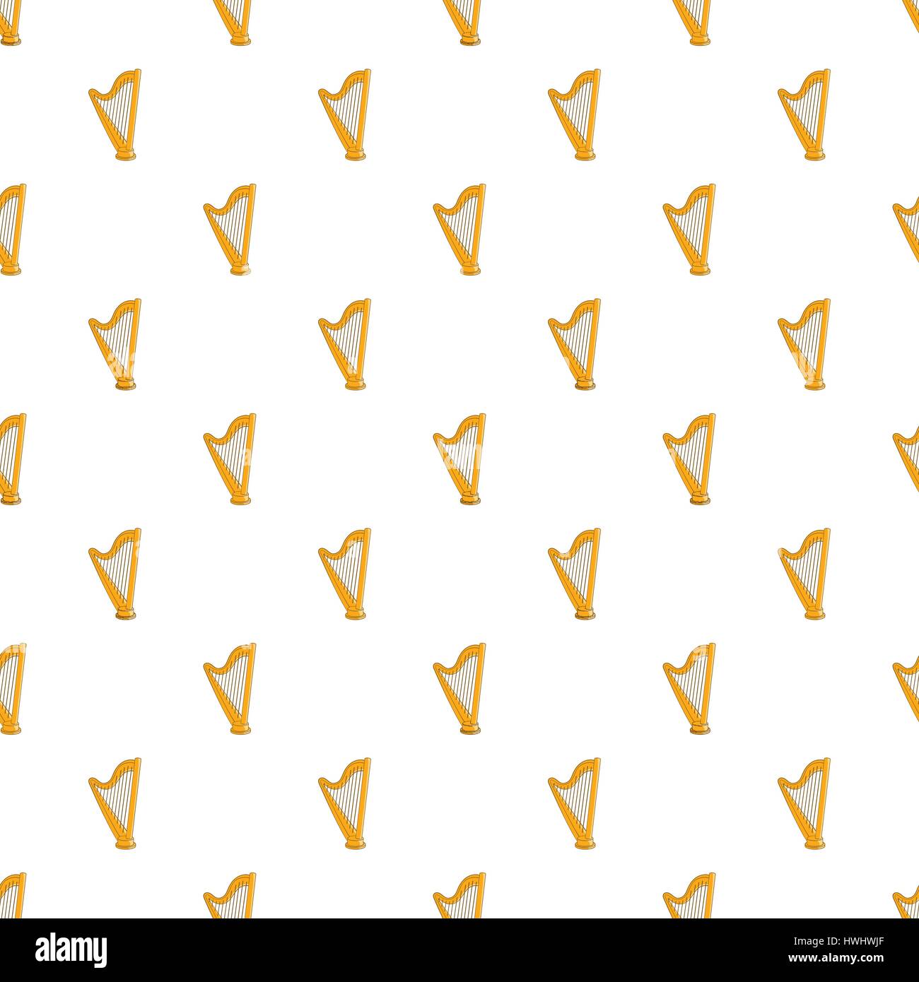 Harp pattern, cartoon style Stock Vector Image & Art - Alamy
