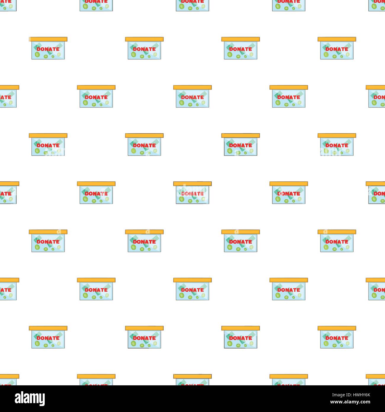 Box for donations pattern, cartoon style Stock Vector Image & Art - Alamy