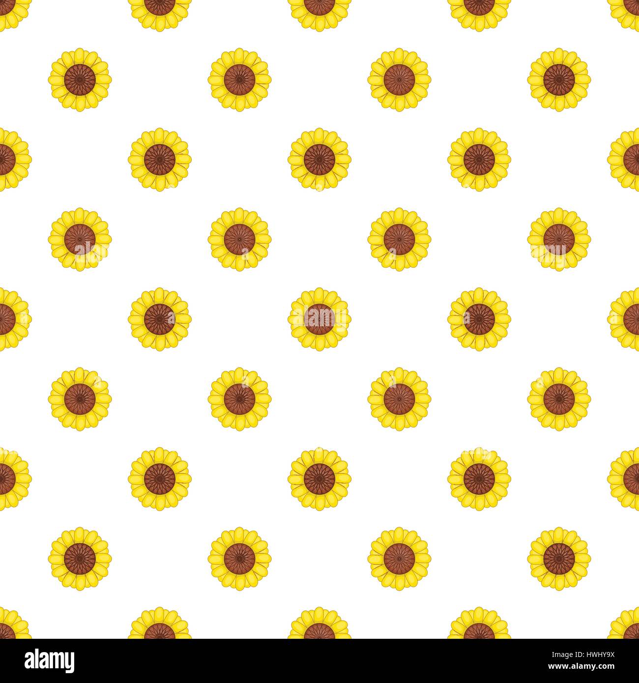 Flower pattern, cartoon style Stock Vector Image & Art - Alamy