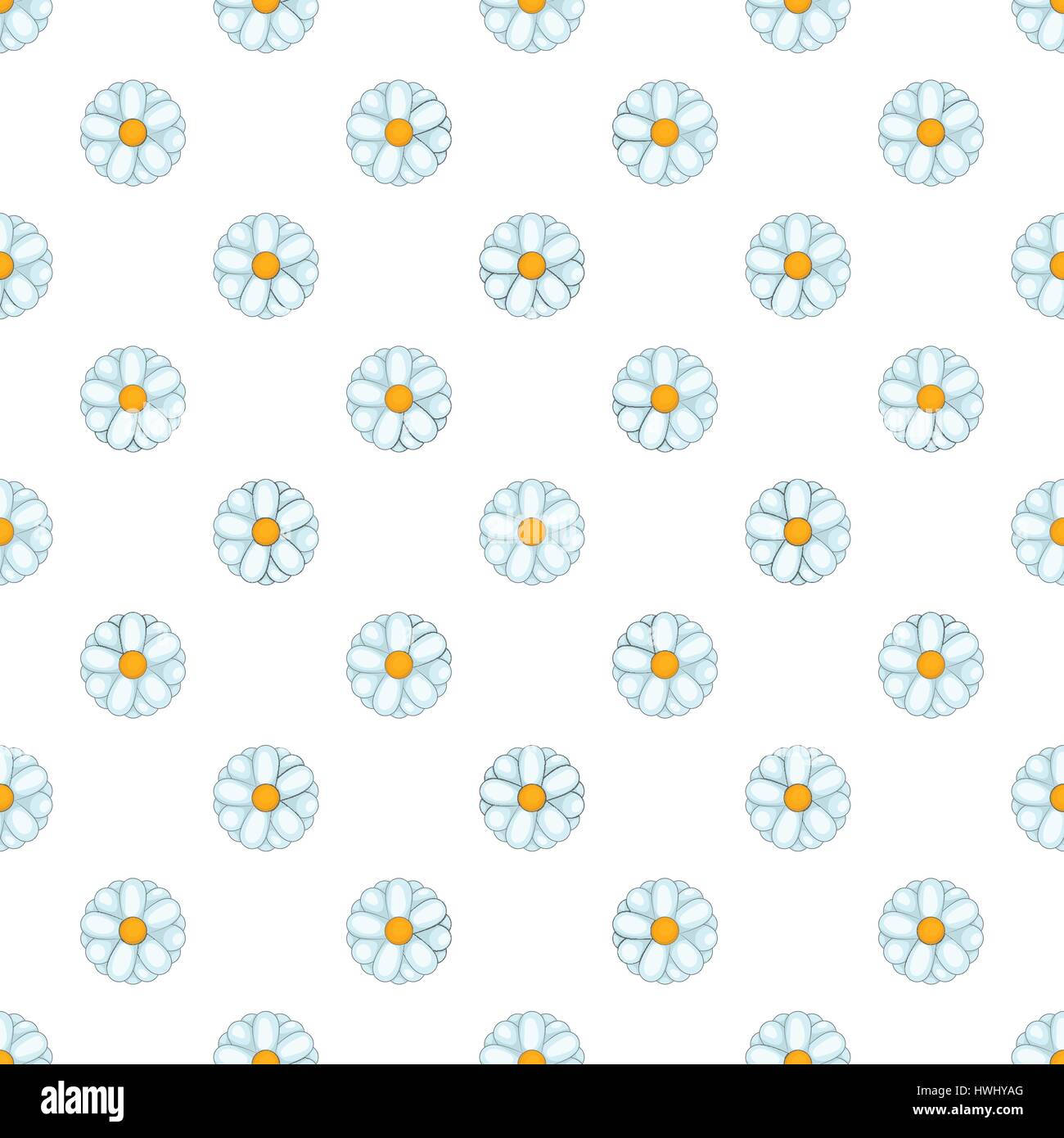 Daisy pattern, cartoon style Stock Vector Image & Art - Alamy