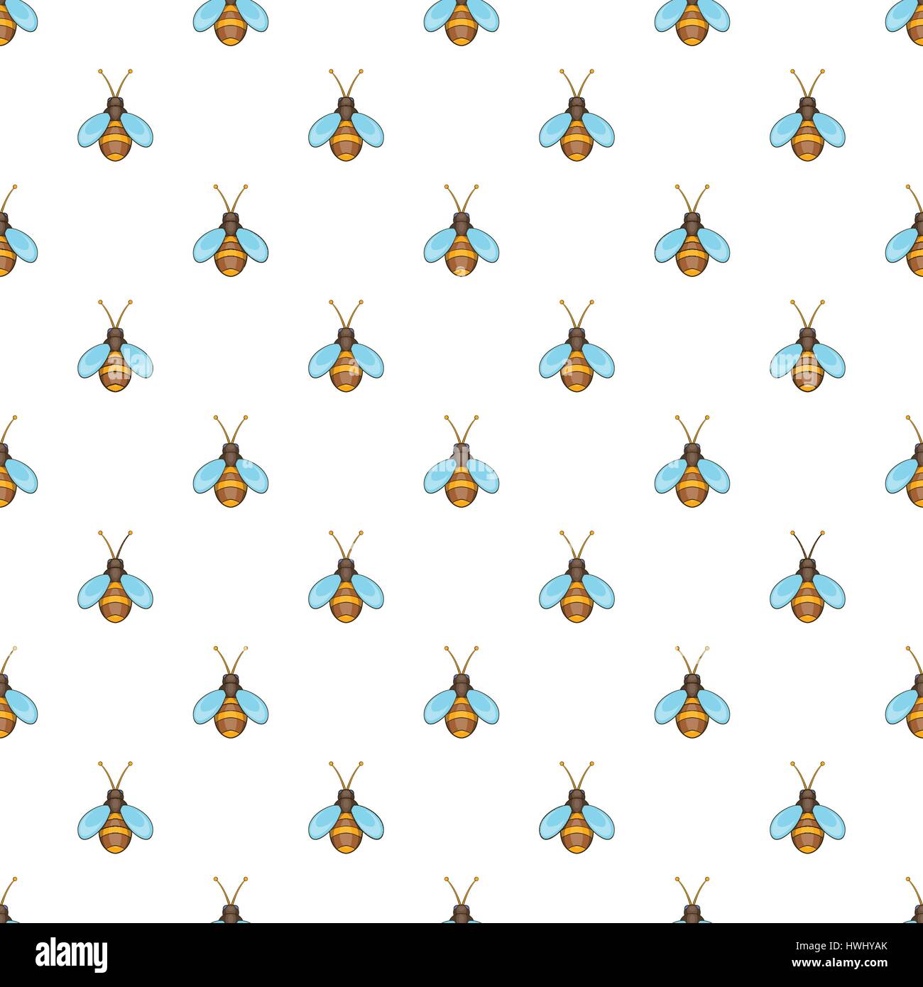 Bee pattern, cartoon style Stock Vector Image & Art - Alamy