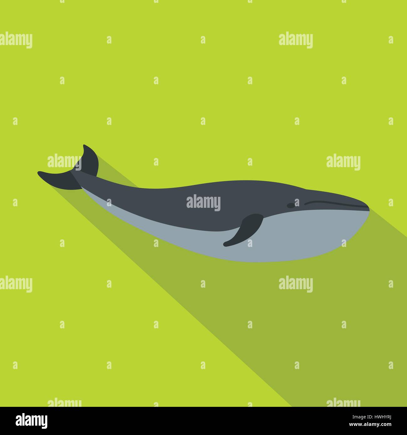 Whale icon, flat style Stock Vector Image & Art - Alamy