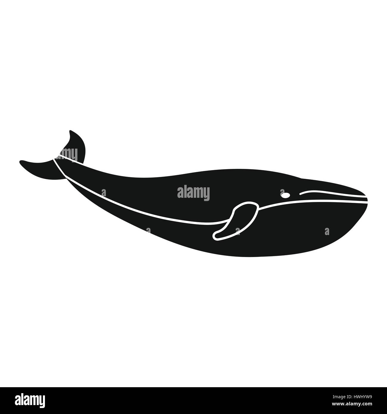 Whale icon, simple style Stock Vector Image & Art - Alamy