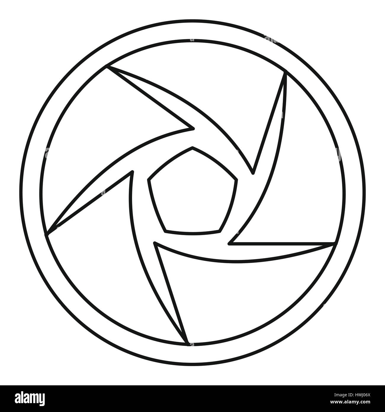 Video objective icon, outline style Stock Vector Image & Art - Alamy