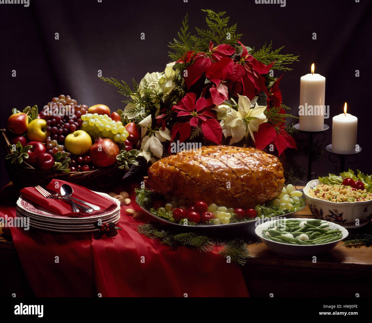 Grocery store holiday display Stock Photo Alamy