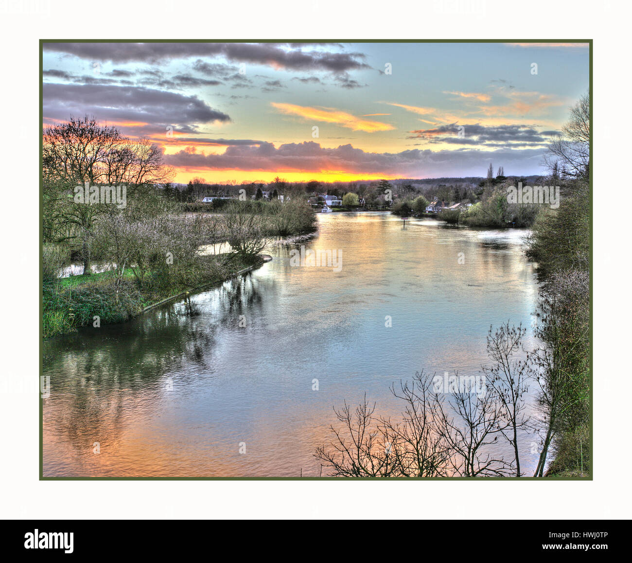 River Thames at Marlow Reach UK Stock Photo Alamy