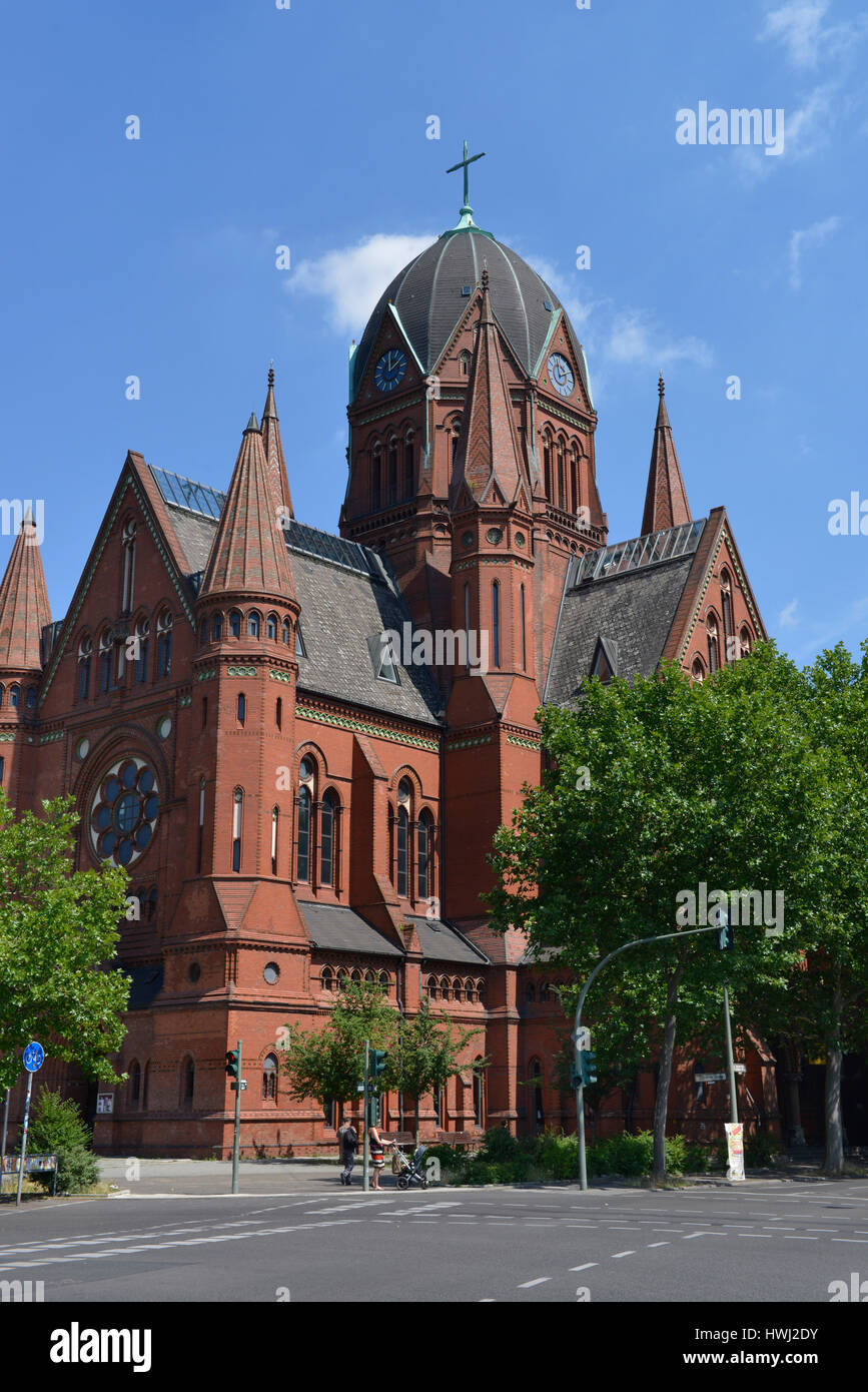 HeiligKreuzKirche, Zossener Strasse, Kreuzberg, Berlin, Deutschland Stock Photo Alamy