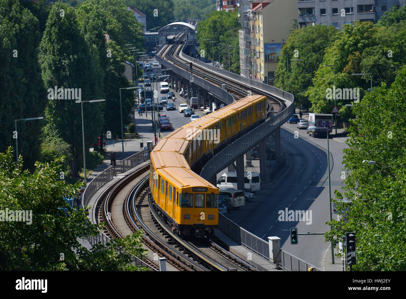 U-Bahn, Skalitzer Strasse, Kreuzberg, Berlin, Deutschland Stock Photo
