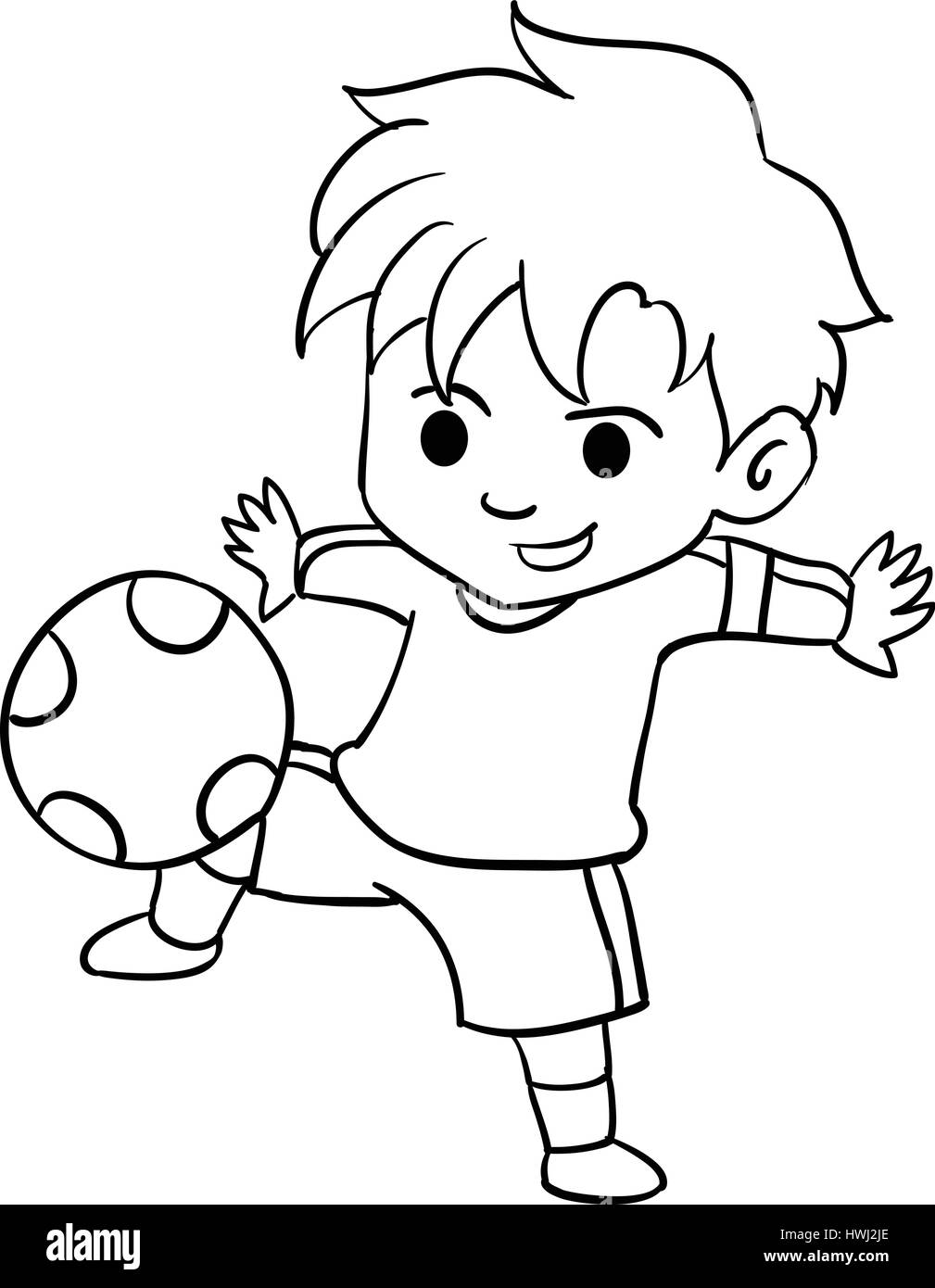 Рисунок детей играющих в футбол