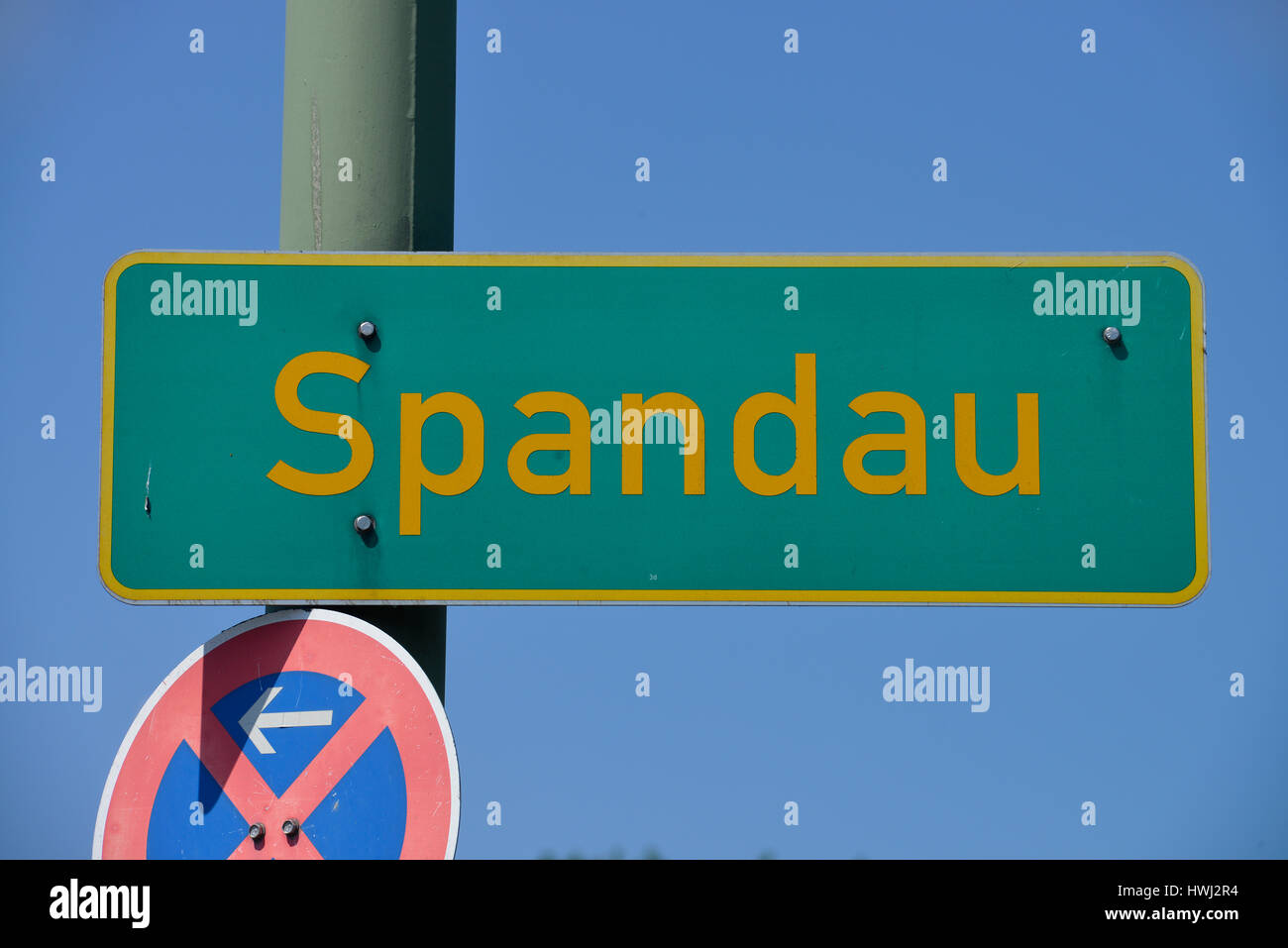Schild, Spandau, Berlin, Deutschland Stock Photo Alamy