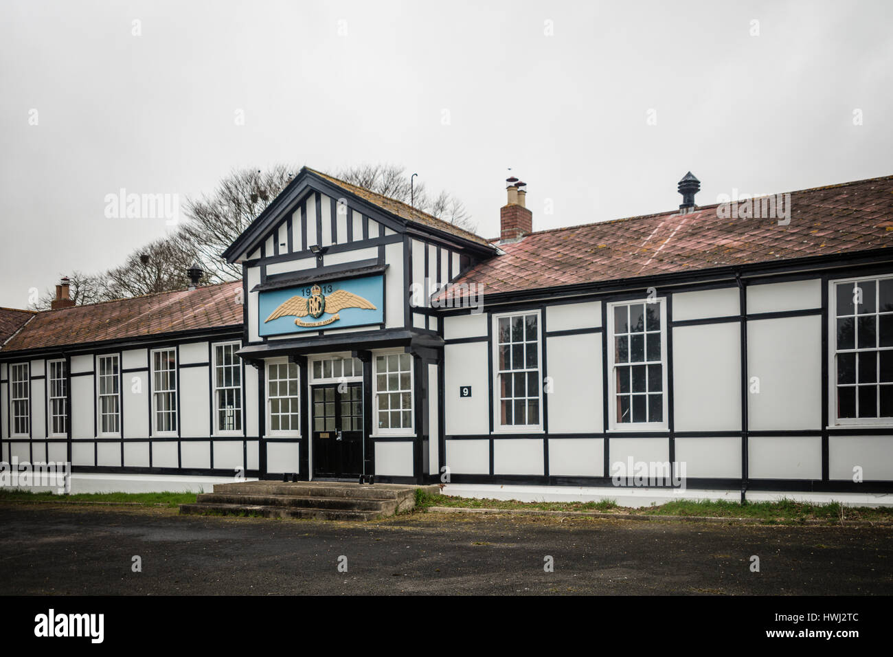 Royal Flying Corps buidings, Netheravon Airfield, Wiltshire, England, UK. Stock Photo