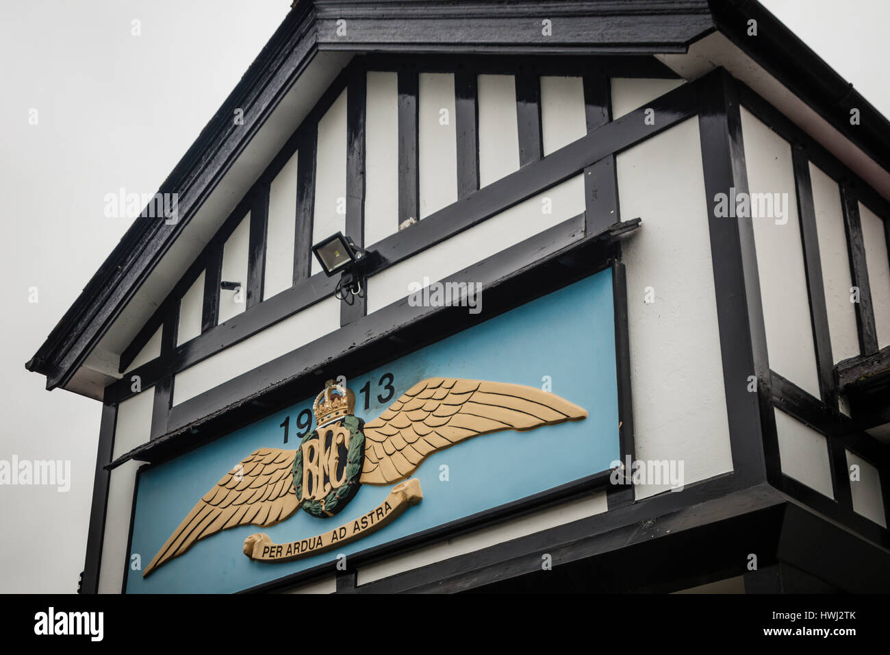 Royal Flying Corps buidings, Netheravon Airfield, Wiltshire, England, UK. Stock Photo