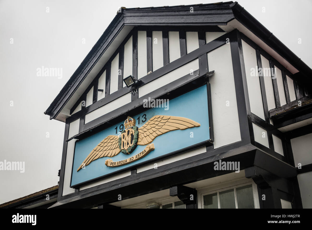 Royal Flying Corps buidings, Netheravon Airfield, Wiltshire, England, UK. Stock Photo
