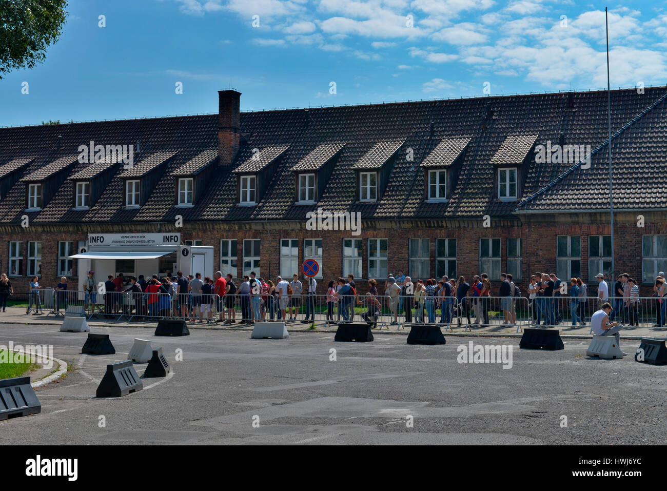 Besucherzentrum, Stammlager I, Konzentrationslager, Auschwitz-Birkenau, Auschwitz, Polen Stock Photo