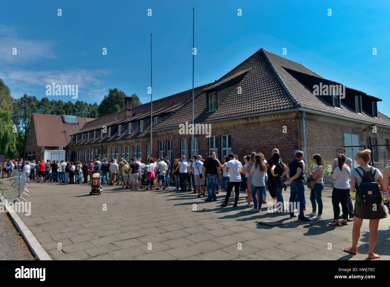 Besucherzentrum, Stammlager I, Konzentrationslager, Auschwitz-Birkenau, Auschwitz, Polen Stock Photo