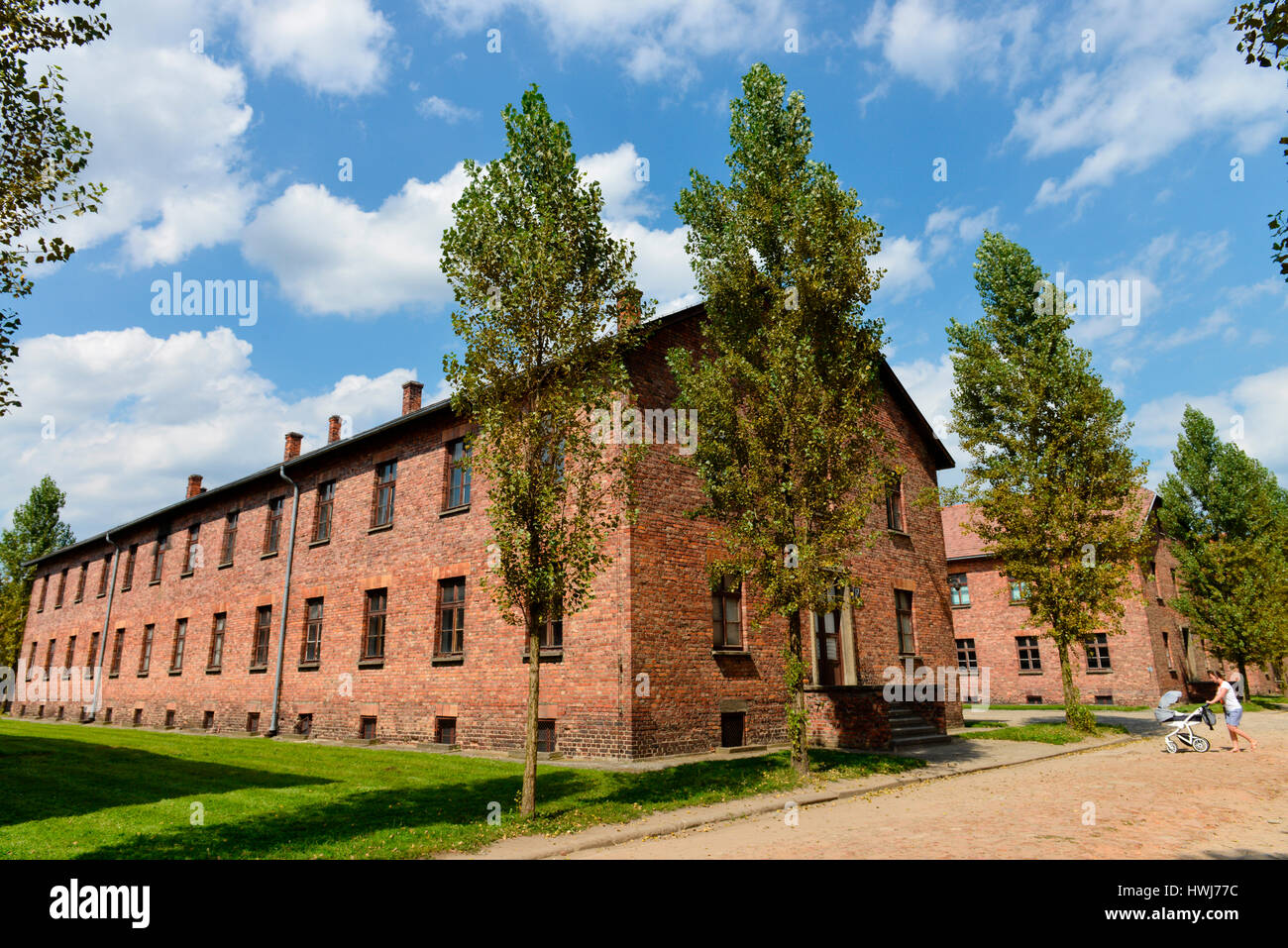 Lagergebaeude, Stammlager I, Konzentrationslager, Auschwitz-Birkenau, Auschwitz, Polen Stock Photo