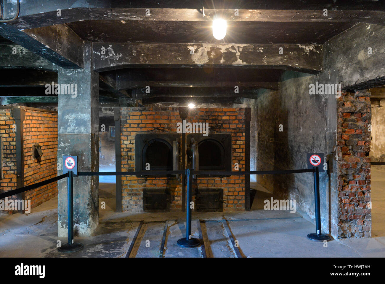 Krematorium, Stammlager I, Konzentrationslager, Auschwitz-Birkenau, Auschwitz, Polen Stock Photo