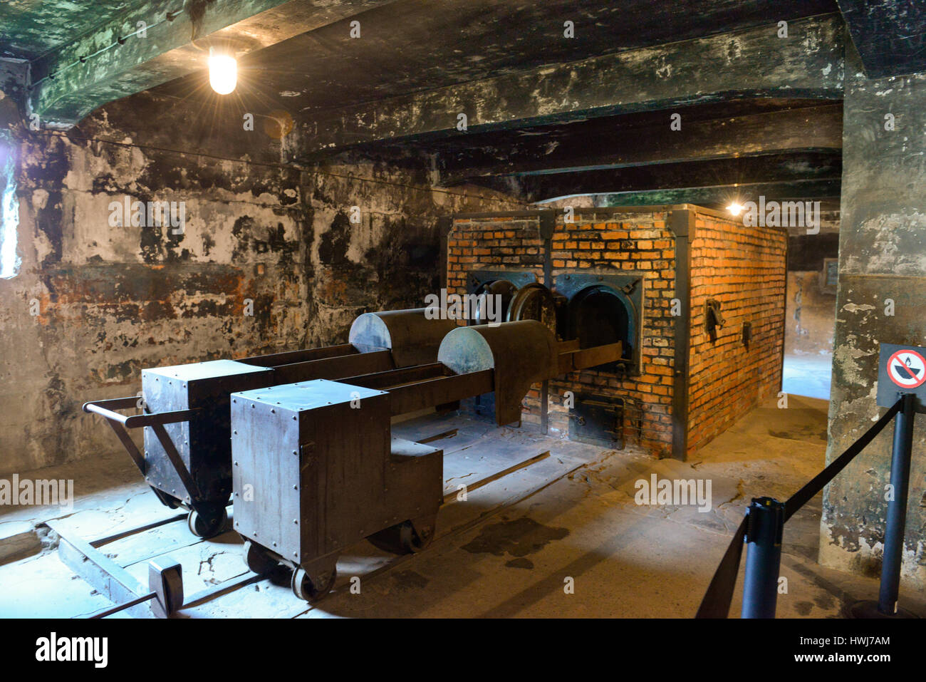 Krematorium, Stammlager I, Konzentrationslager, Auschwitz-Birkenau, Auschwitz, Polen Stock Photo