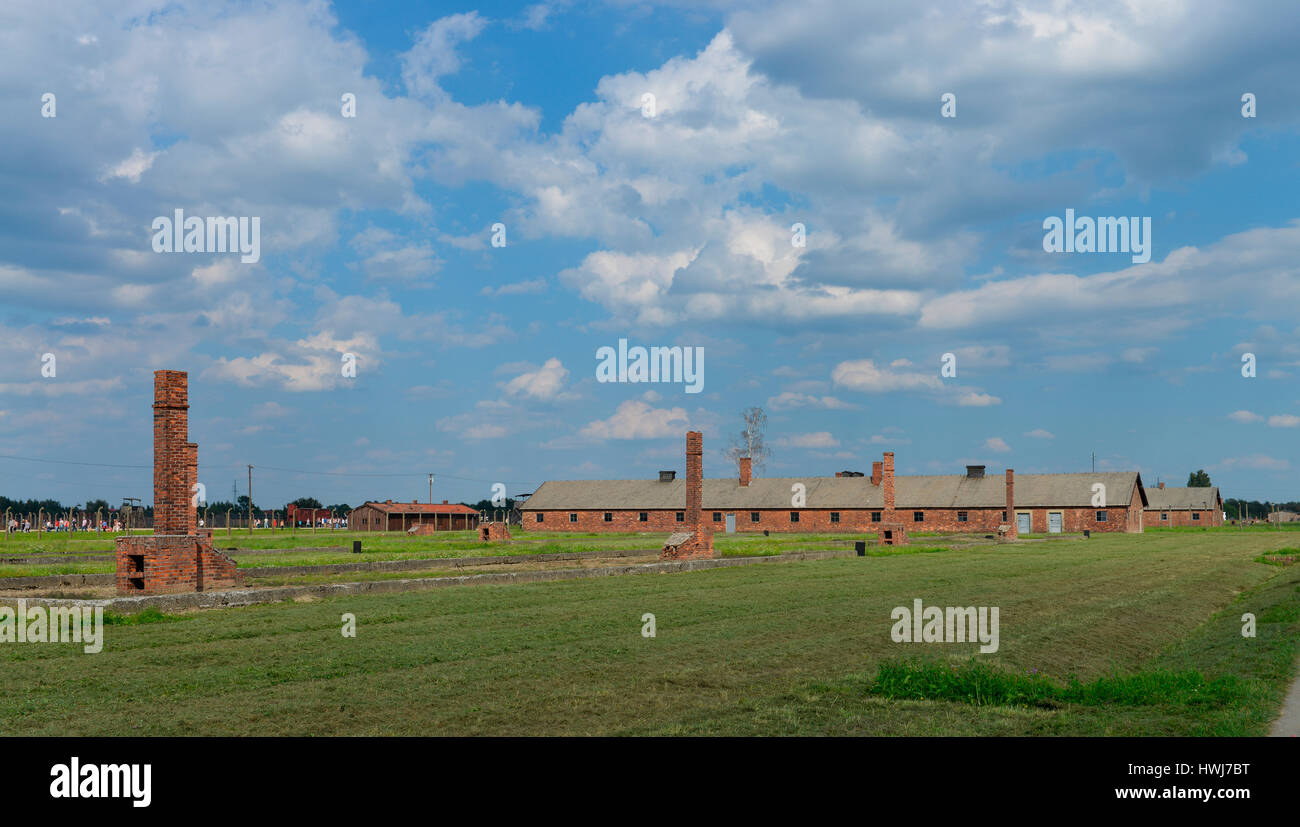 Baracke, Konzentrationslager, Auschwitz-Birkenau, Auschwitz, Polen Stock Photo