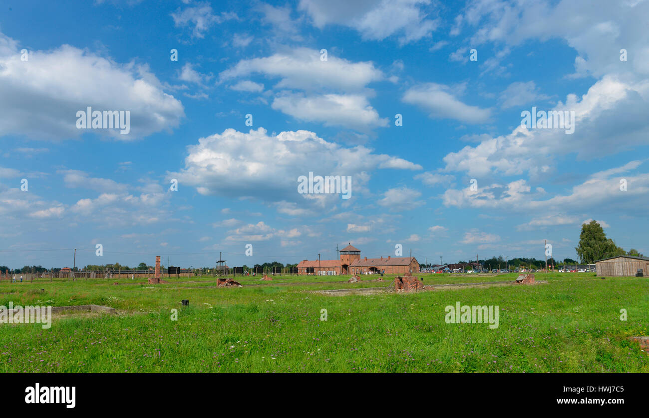Freigelaende, Konzentrationslager, Auschwitz-Birkenau, Auschwitz, Polen Stock Photo