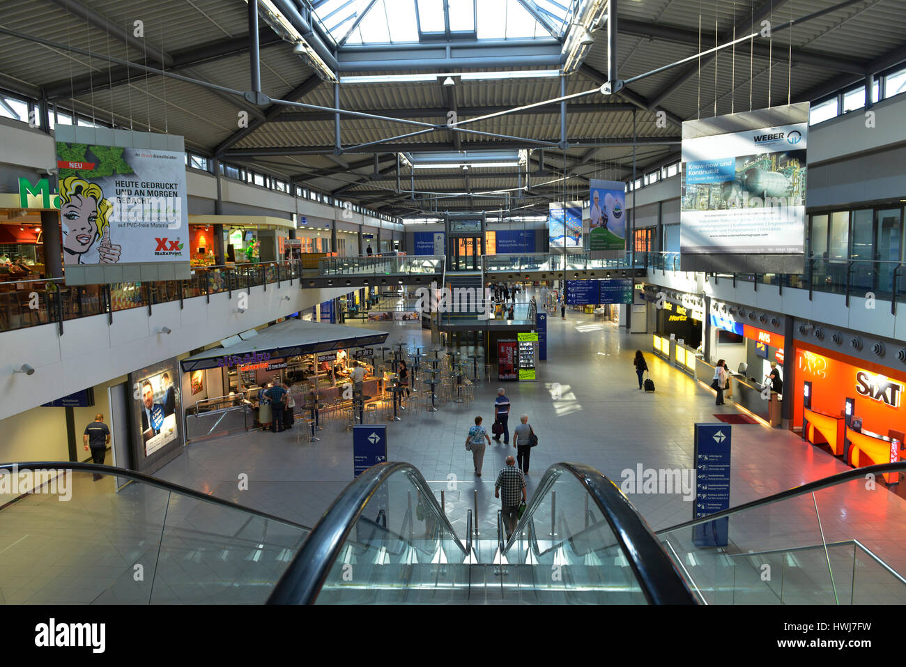 Haupthalle, Flughafen, Leipzig, Sachsen, Deutschland Stock Photo Alamy