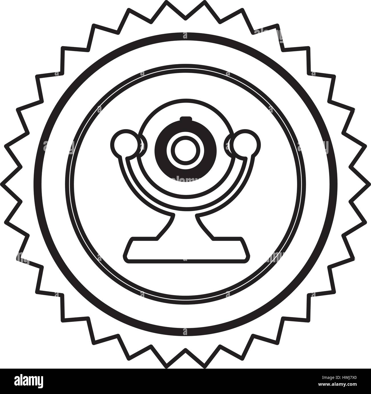 figure emblem computer camera icon Stock Vector Image & Art - Alamy