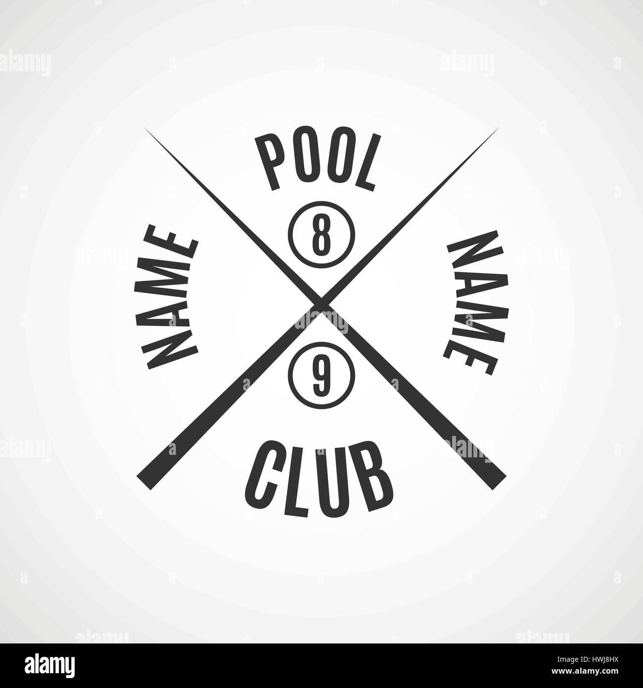 Pool Table Logo High Resolution Stock Photography and Images - Alamy