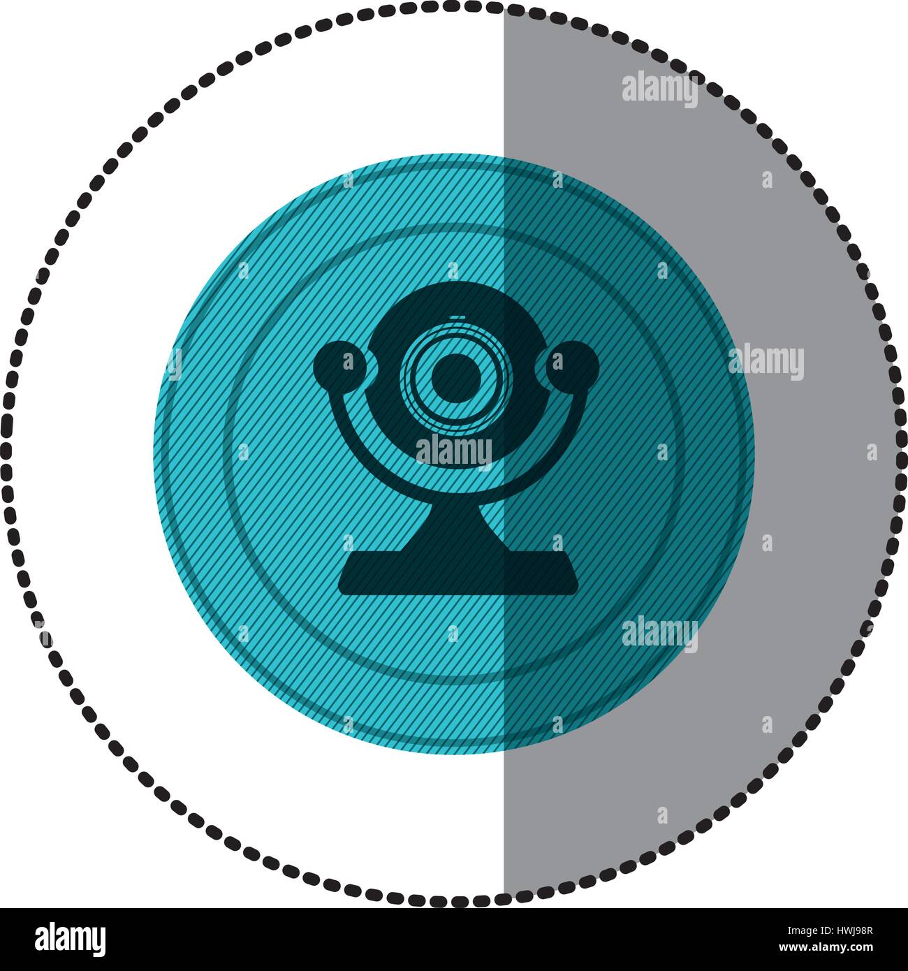 blue symbol computer camera icon Stock Vector Image & Art - Alamy