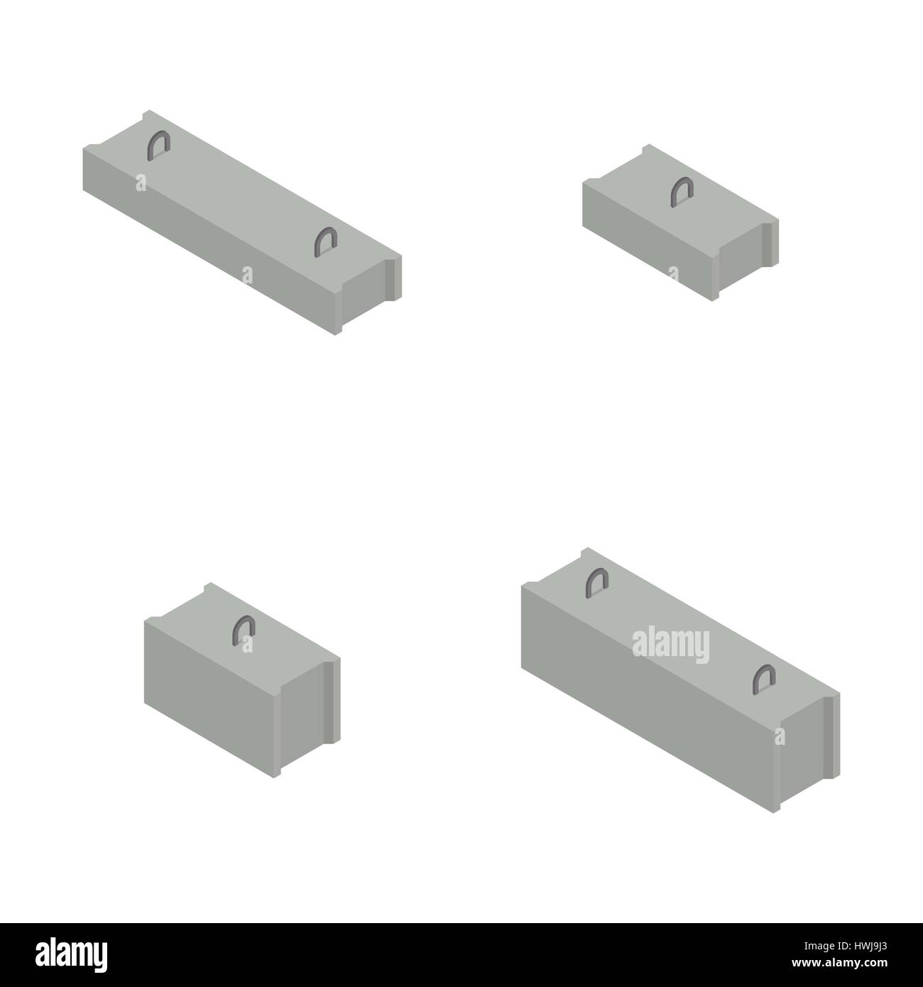 Gray concrete wall blocks Stock Vector Images Alamy