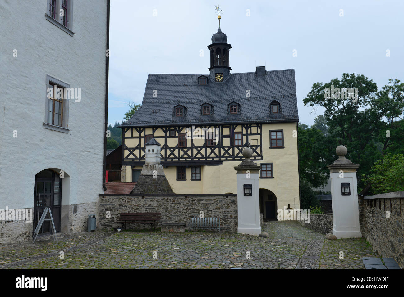 Schloss Burgk, Thueringen, Deutschland Stock Photo