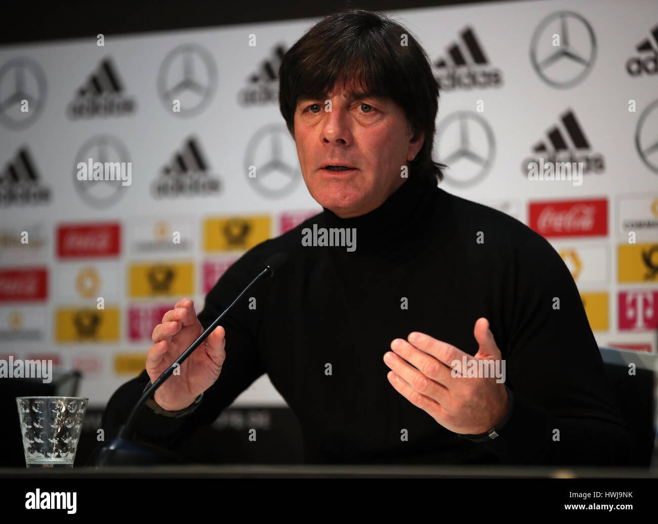 Germany manager Joachim Low during a press conference at the DFB