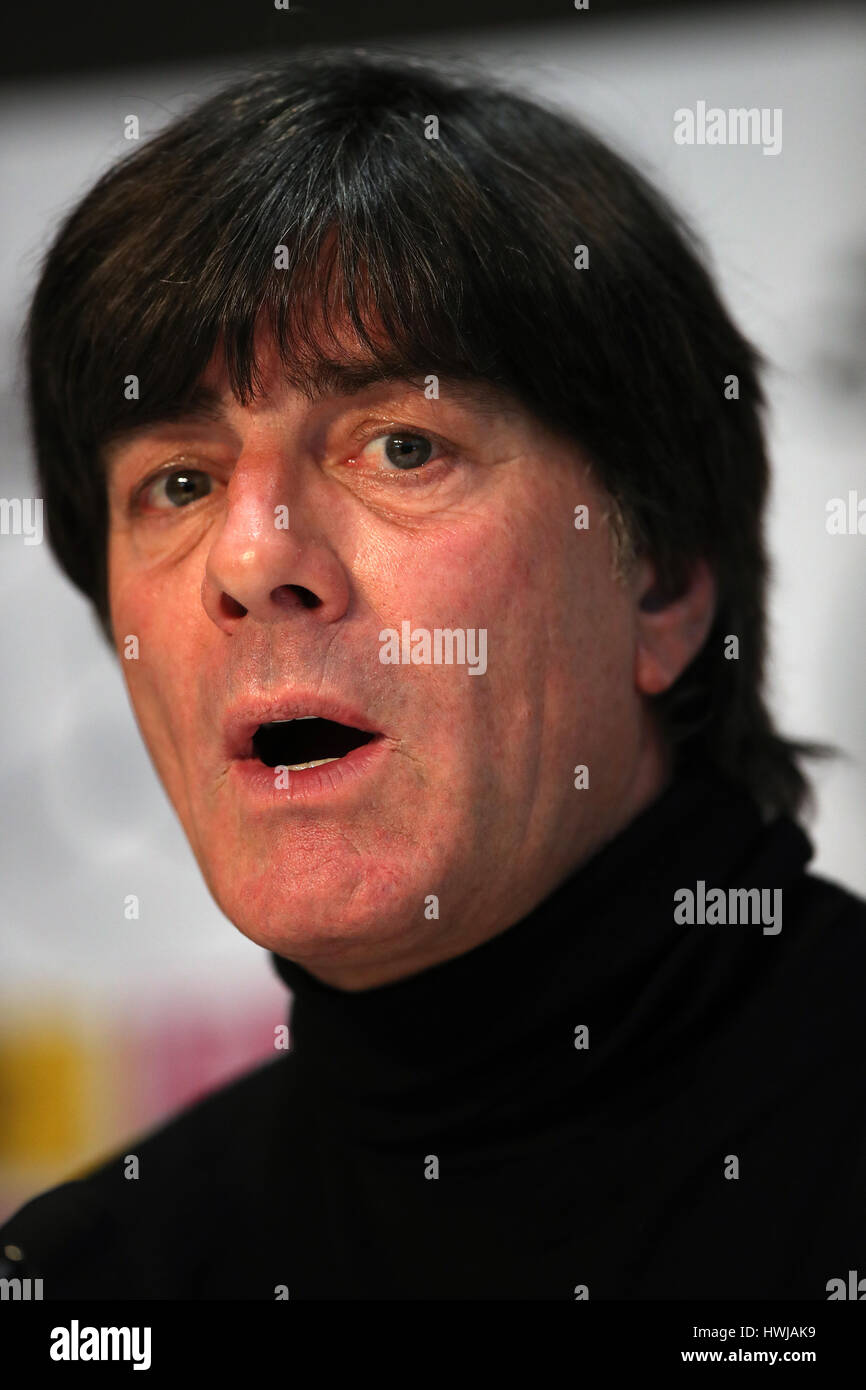 Germany manager Joachim Low during a press conference at the DFB