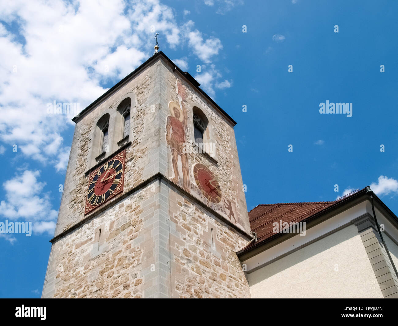 Appenzell, Switzerland - Juli 07, 2015: Appenzell town. Typical old ...