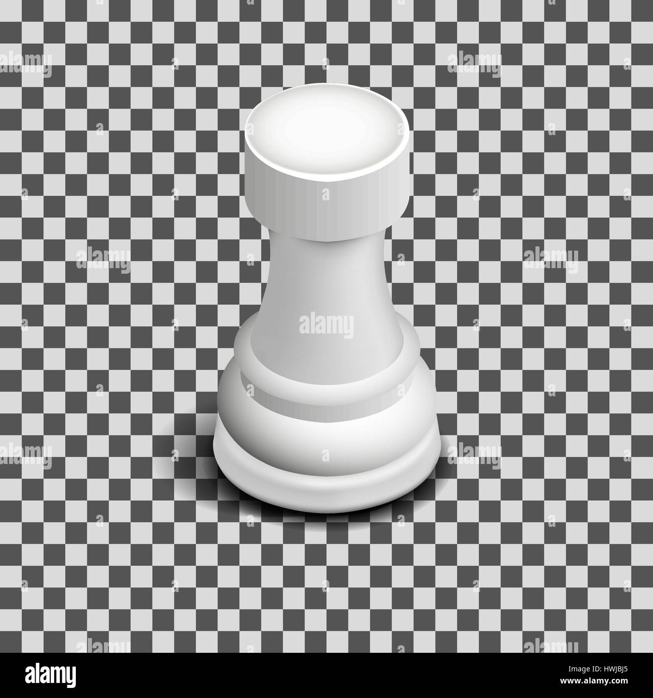 Chess Piece Rook White 3D, Incl. strategy & play - Envato Elements