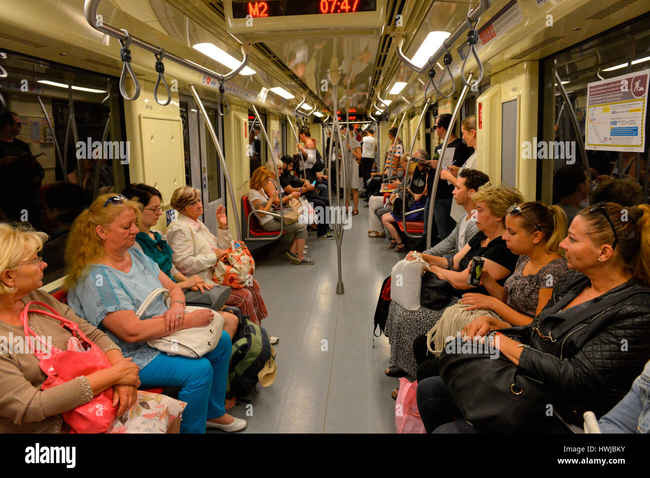 U-Bahn, Budapest, Ungarn Stock Photo