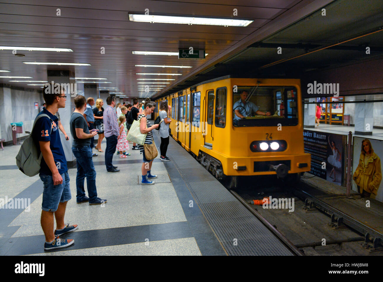 U-Bahnstation, Budapest, Ungarn Stock Photo