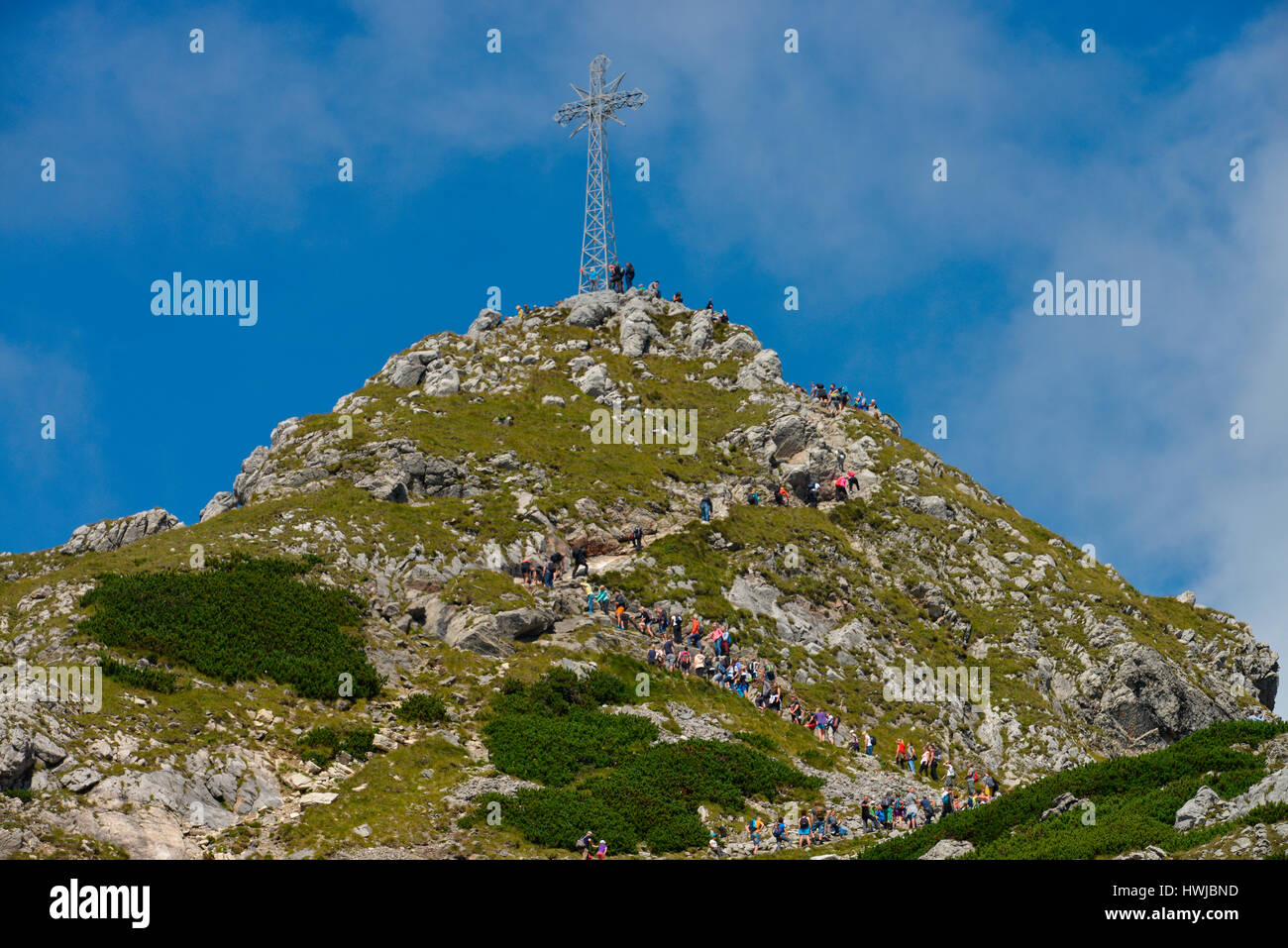 Berg Giewont, Hohe Tatra, Polen Stock Photo