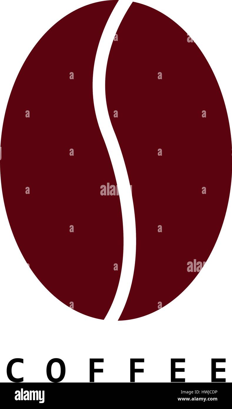 coffee bean icon illustrated on white background in vector Stock Vector ...