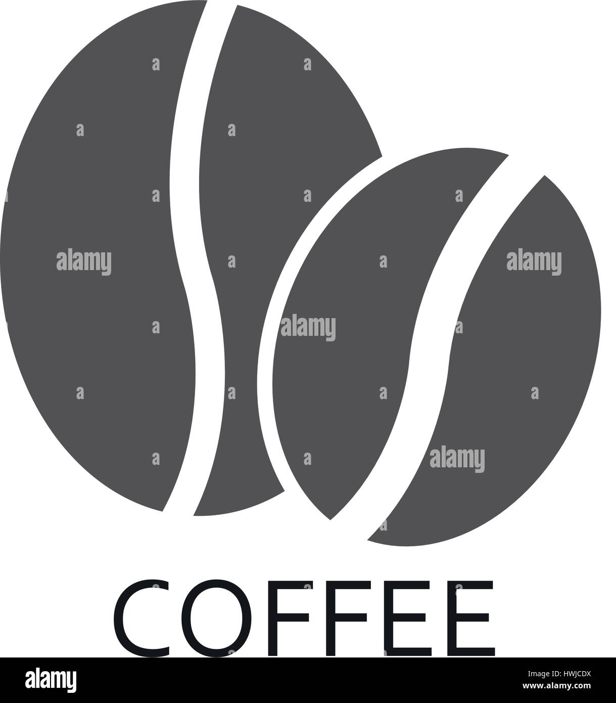 coffee bean icon illustrated on white background in vector Stock Vector ...