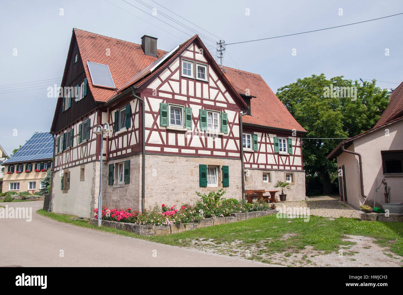 Half Timbering House Eltershofen Schwaebisch Hall Hohenlohe