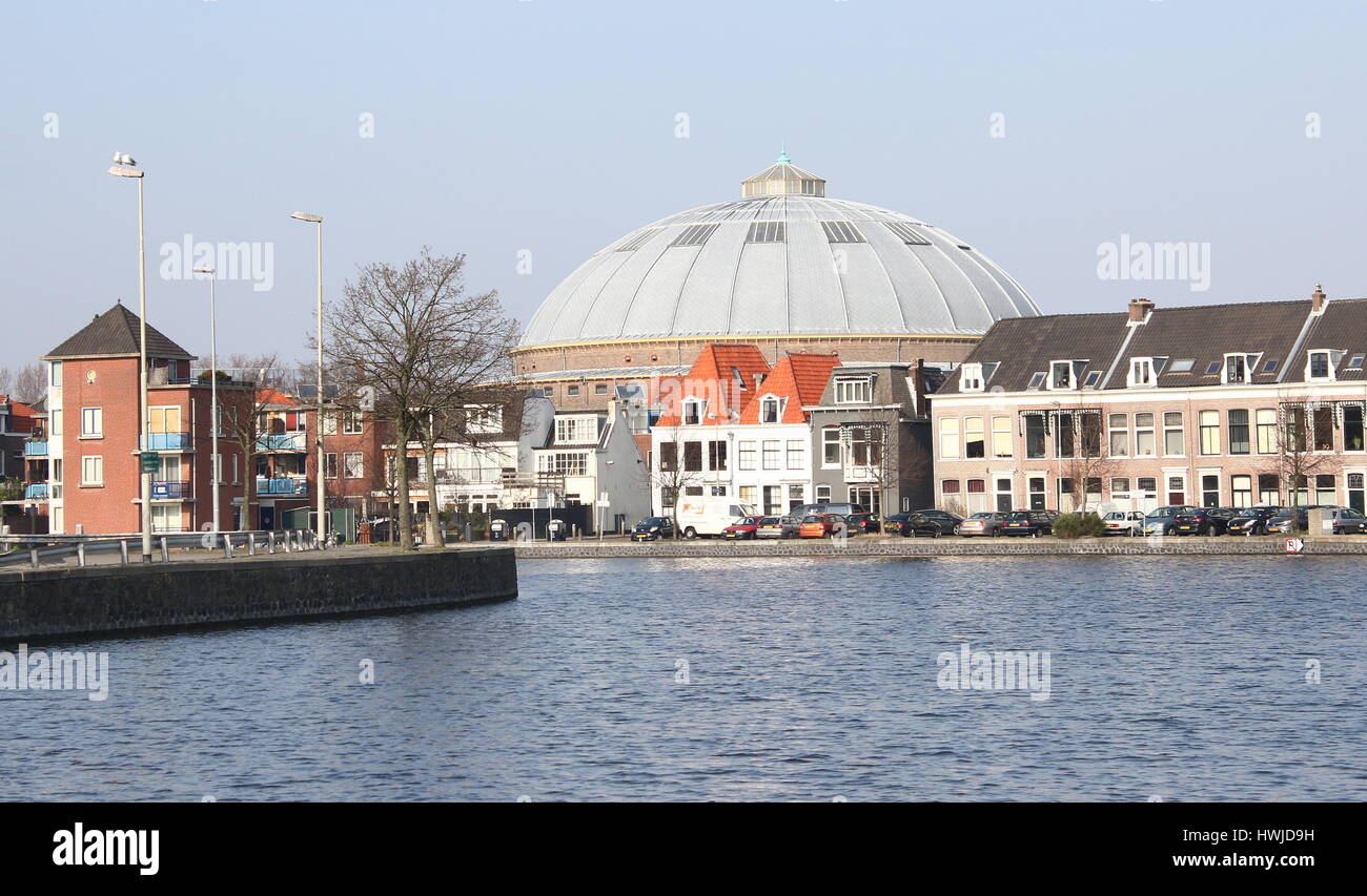Koepelgevangenis is a former prison in Haarlem, Netherlands. It is one of three Dutch Panopticon-style buildings. Stock Photo