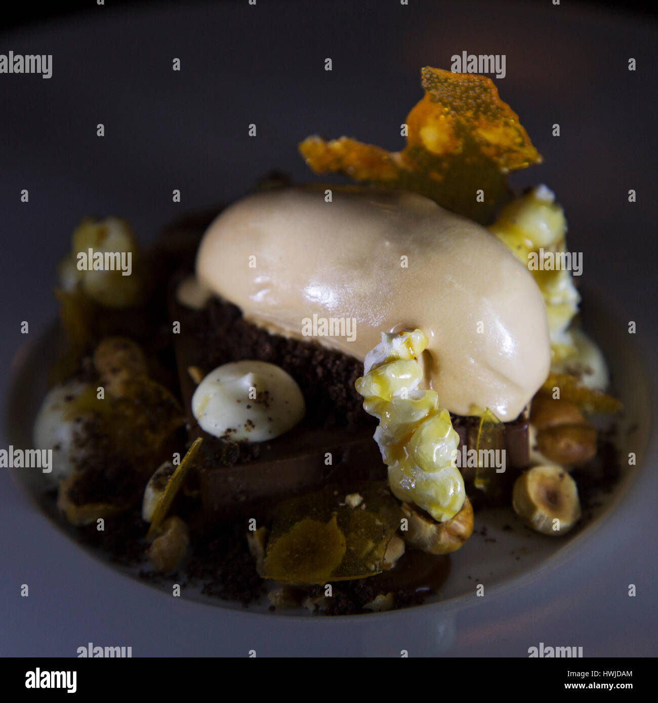 A dessert served in the Gainsborough Restaurant within the Gainsborough