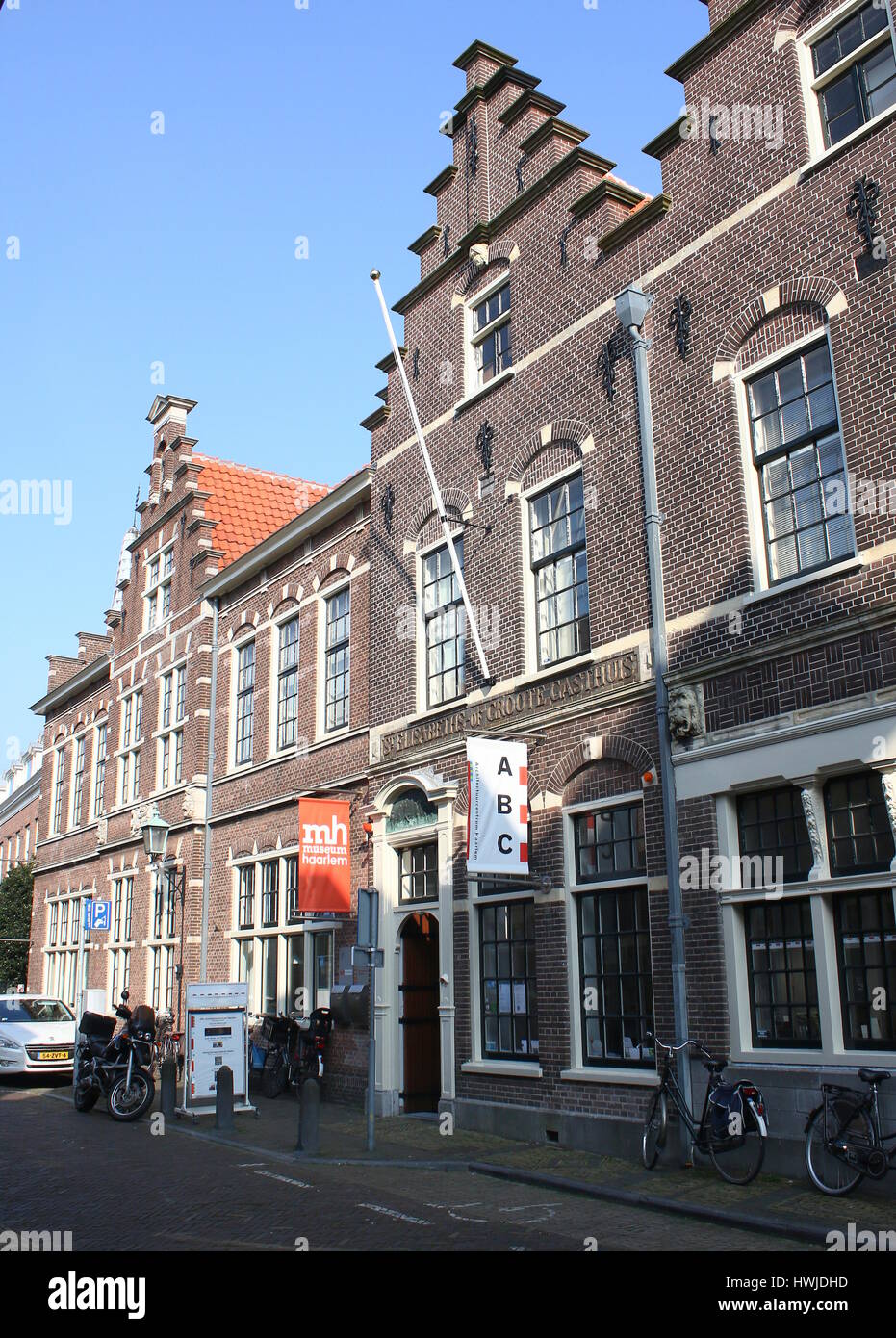 Historisch Museum Haarlem, municipal historical museum at Groot Heiligland street in downtown Haarlem, Netherlands Stock Photo