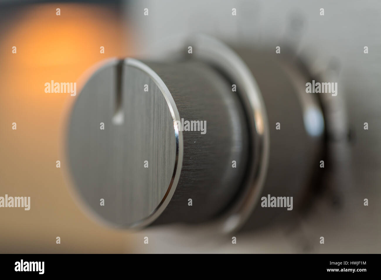 Record Level Vintage Knob Of Cassette Recorder Stock Photo Alamy